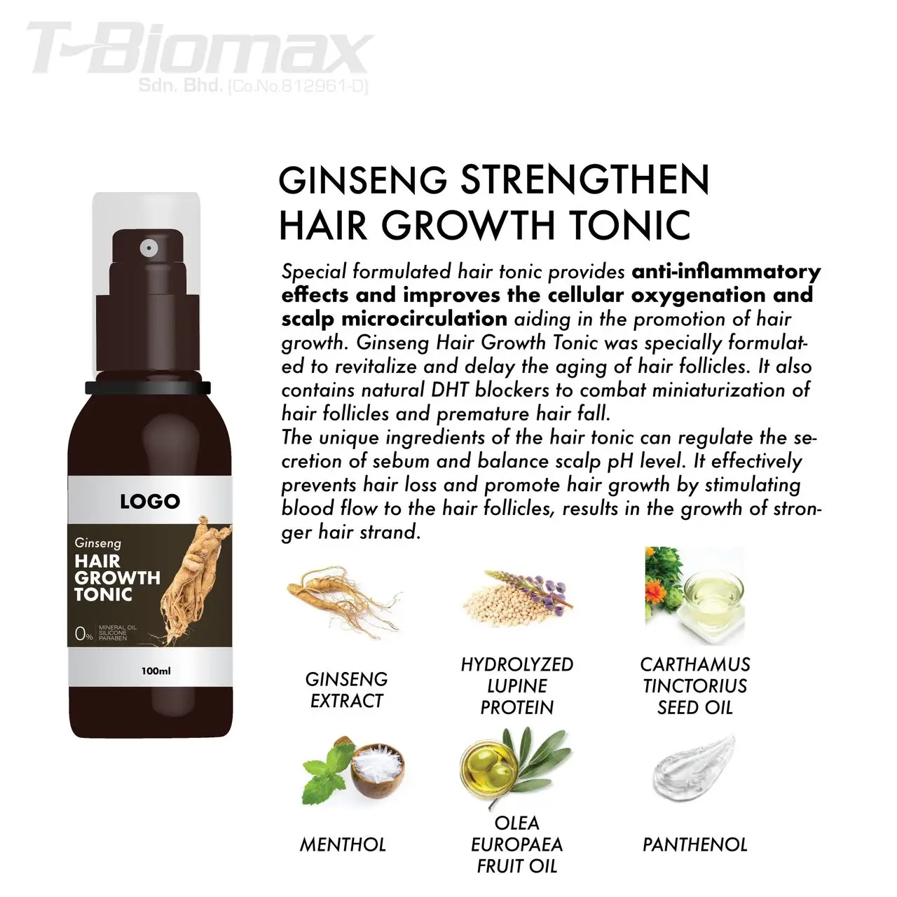Gold Class Ginseng Series Hair Tonic "hair Root Strengthening Elixir