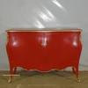 Gold + Red Painted