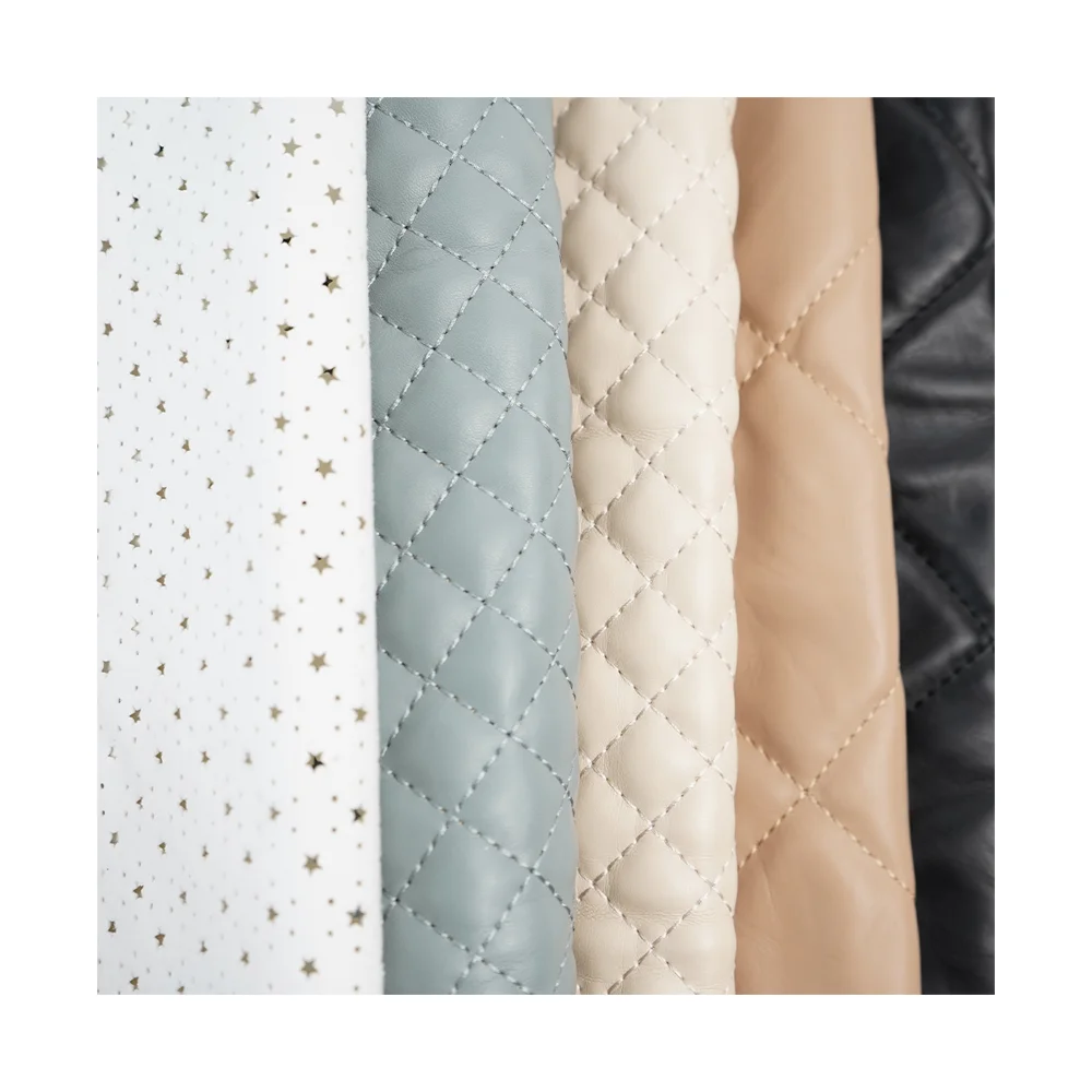 quilted faux leather fabric