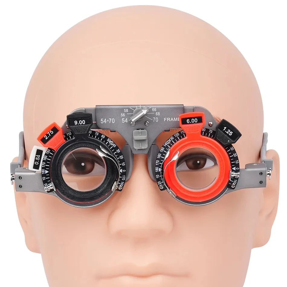 Direct Sale Ophthalmic Equipment Optical Trial Frame Adjustable PD 54-70mm Pure Titanium Material Light Weight Durable Model