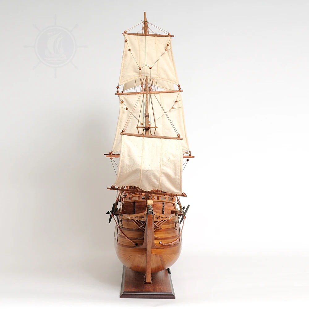 Arabella Model Ship Handcrafted Wooden Replica With Display Stand