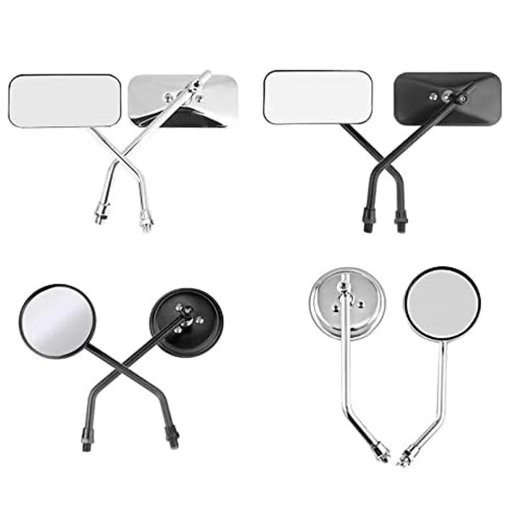 New OEM Cafe Racer Motorcycle Rearview Side Mirror ABS Alloy Steel Universal Fit Parts