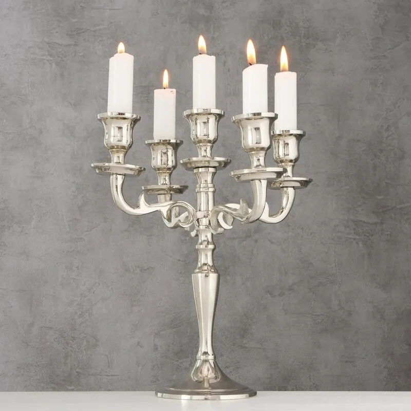 Ornate Gothic SHINING Candelabra Available in Dark Finishes with Intricate Designs Perfect for Themed Events Dramatic Setting