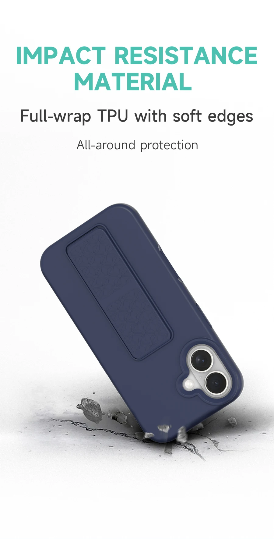 product liquid silicone mobile phone casse protective phone cove with  kickstand shockproof soft anti scratch for iphone 17 16 pro max-6