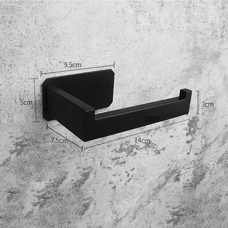 Modern Vertical Self Adhesive Metallic Toilet Tissue Paper Roll Holders