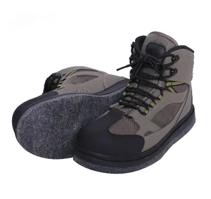 Make Your Own Logo Felt Sole Fishing Wading Boot Breathable Upstream Shoes Anti-slip River Wading Waders Boots