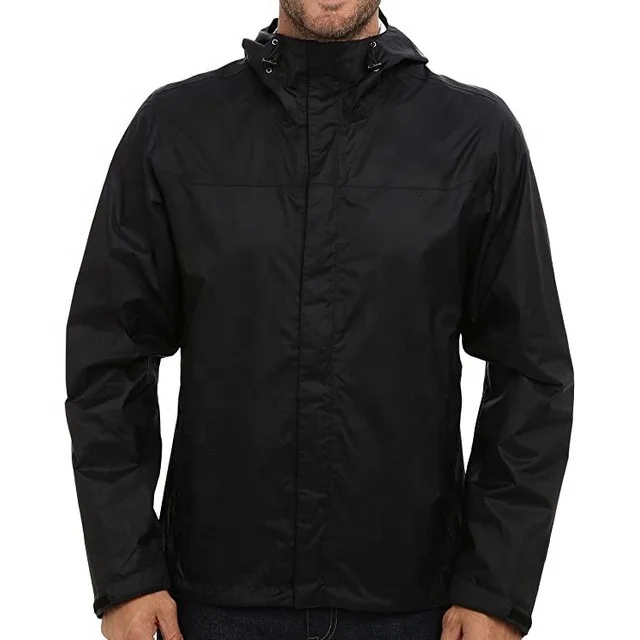 Custom Waterproof Rain Jacket With Hoodie Buy Custom Taslan Nylon