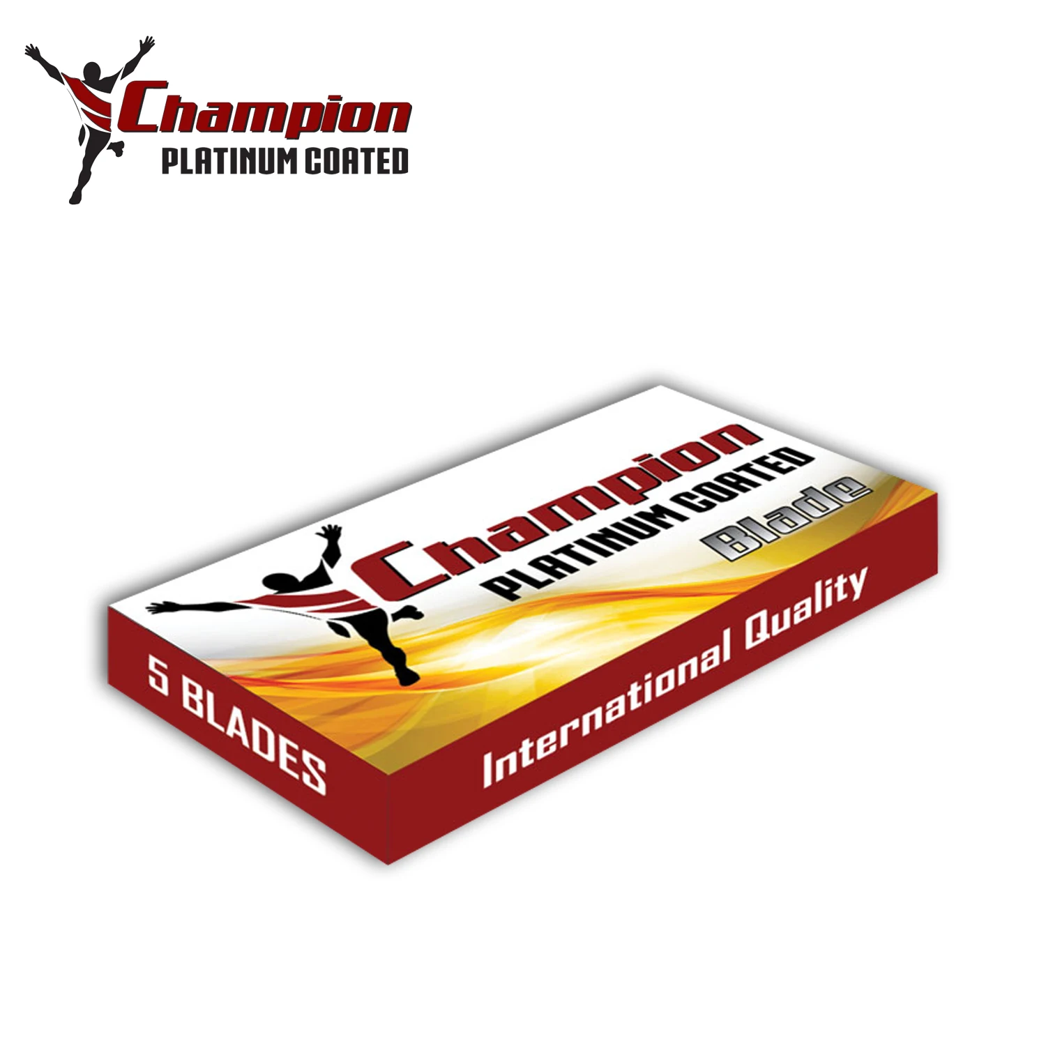CHAMPION PLATINUM COATED Double Edge Safety Razor Blade