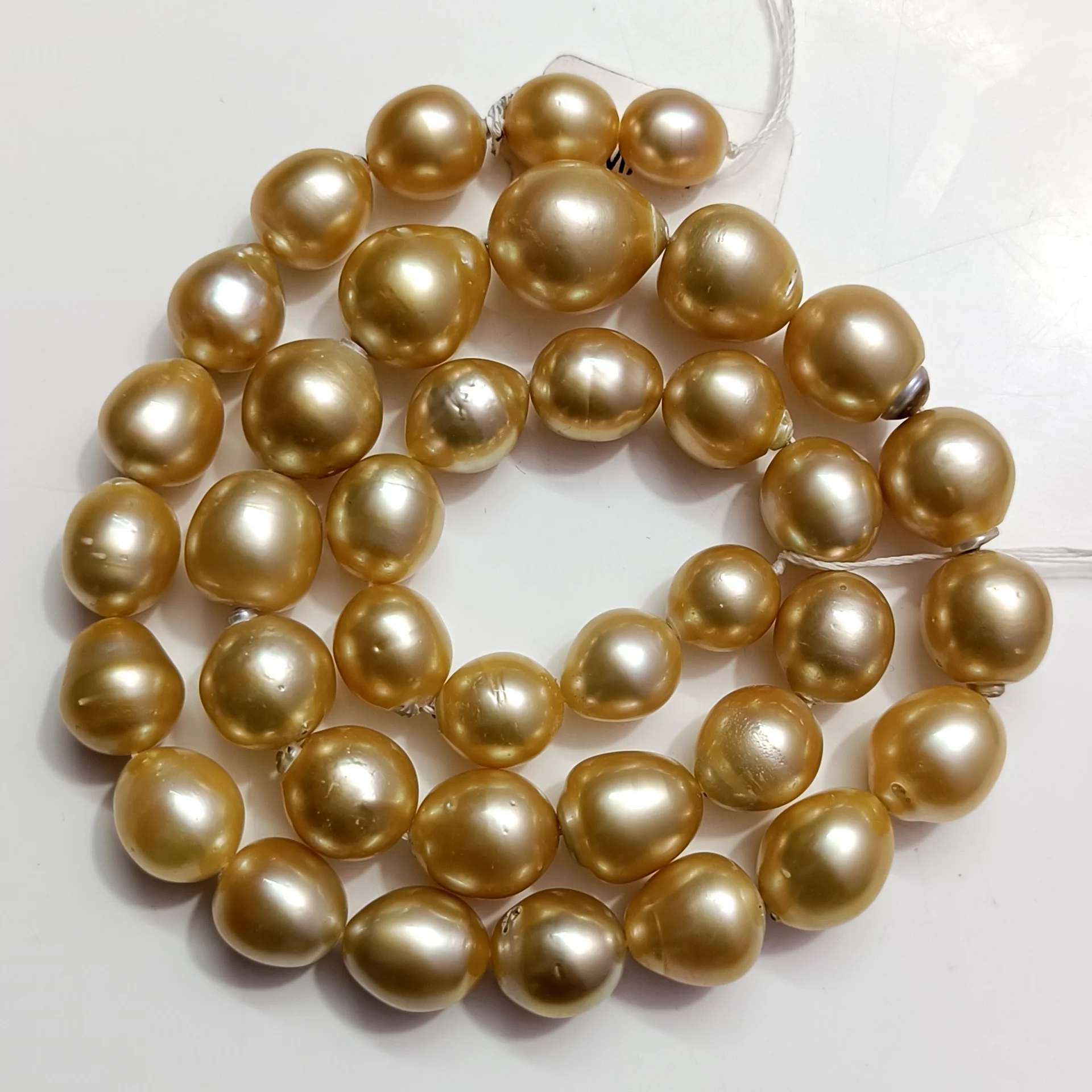 South Sea Pearls Philippines Online Natural Golden South Sea Pearl Beads For Jewelry Making 10-14mm Natural