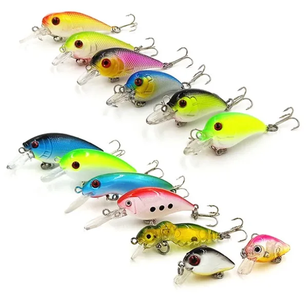 30pcs Lumina Stainless Steel Live Bait Set with Minnow Bait Topwater & Midwater Lures for Freshwater Fishing Anglers