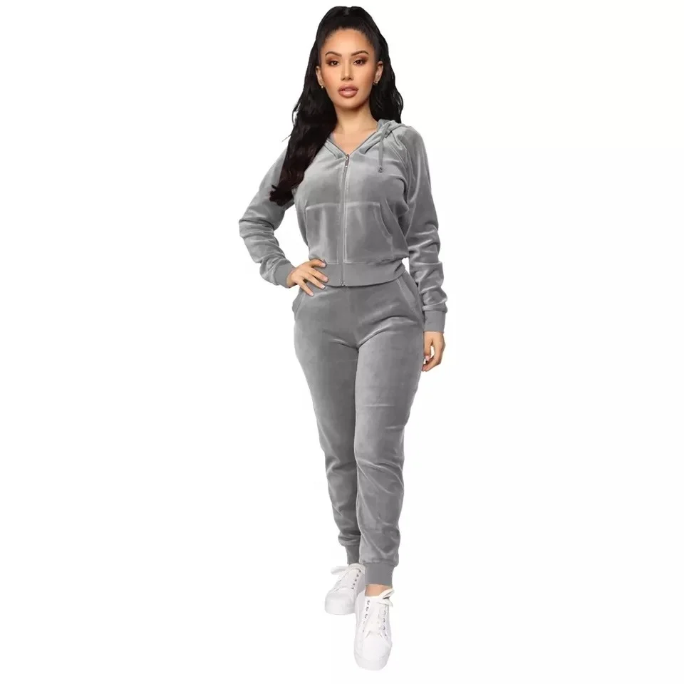 High Quality Ladies Tracksuit Sport Clothing Soft Yoga Fitness