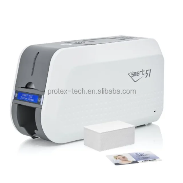 Idp Smart 51 Id Card Printer Single Sided Or Dual Sided Pvc Plastic