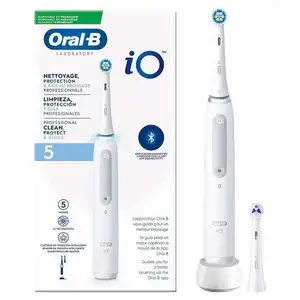 Oral-B IO Series 10 Rechargeable Electric Toothbrush 4 Brush Heads 7 Modes Including Pressure Sensor 2 Min Timer Household