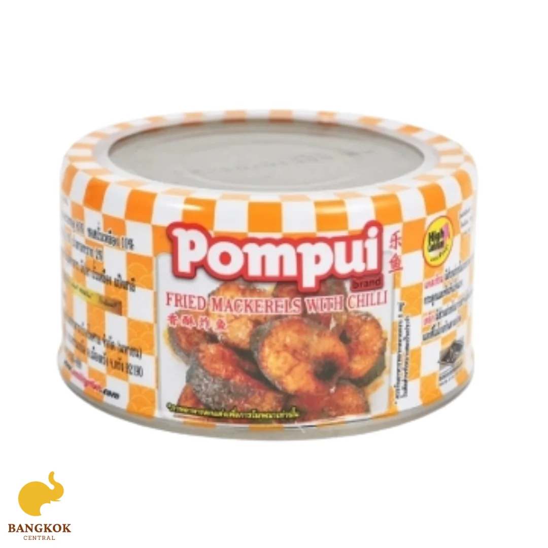 Pumpui Mackerels с чили 90gx, 10 банок, экспорт консервированной рыбы, скумбрии, карри, оптовая продажа, лучшее качество из Таиланда