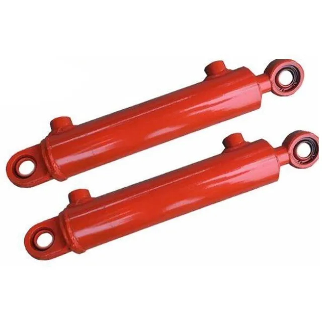 Double-Ear Heavy Duty Hydraulic Cylinder Lifting Cargo Elevator Lifting Cylinder Front Flange Double-Acting Hydraulic Cylinder