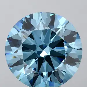 3.01ct Fancy Vivid Blue VS+ Polished EX Cut Symmetry 10/10 Hardness IGI Certified Loose Lab Grown Diamond Fine Jewelry India D