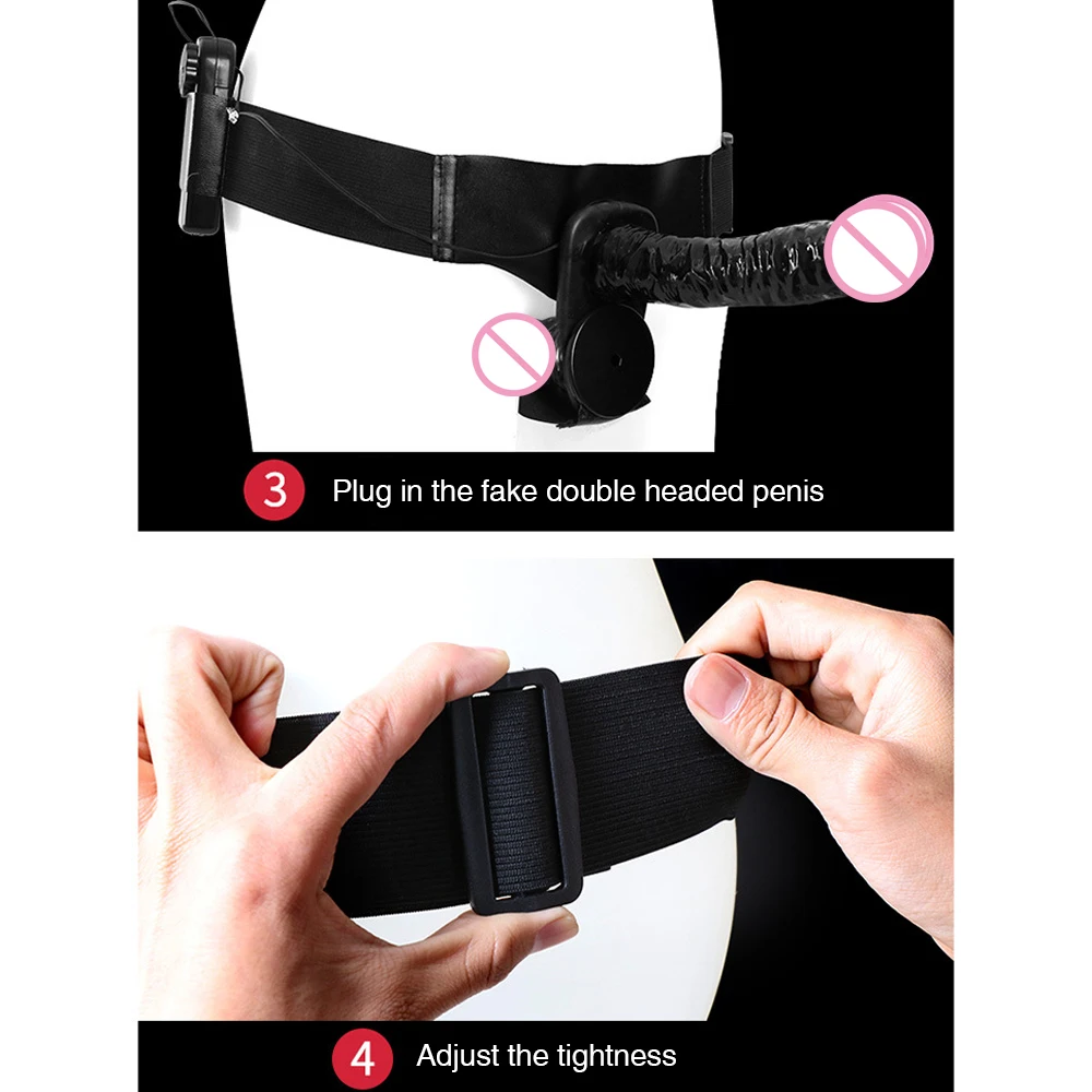 Sex-Dildo mit Grtel Silikon Strap-on Dildo Tragbarer Gurt Realistischer  Vibrierender Dildo fr Frauen