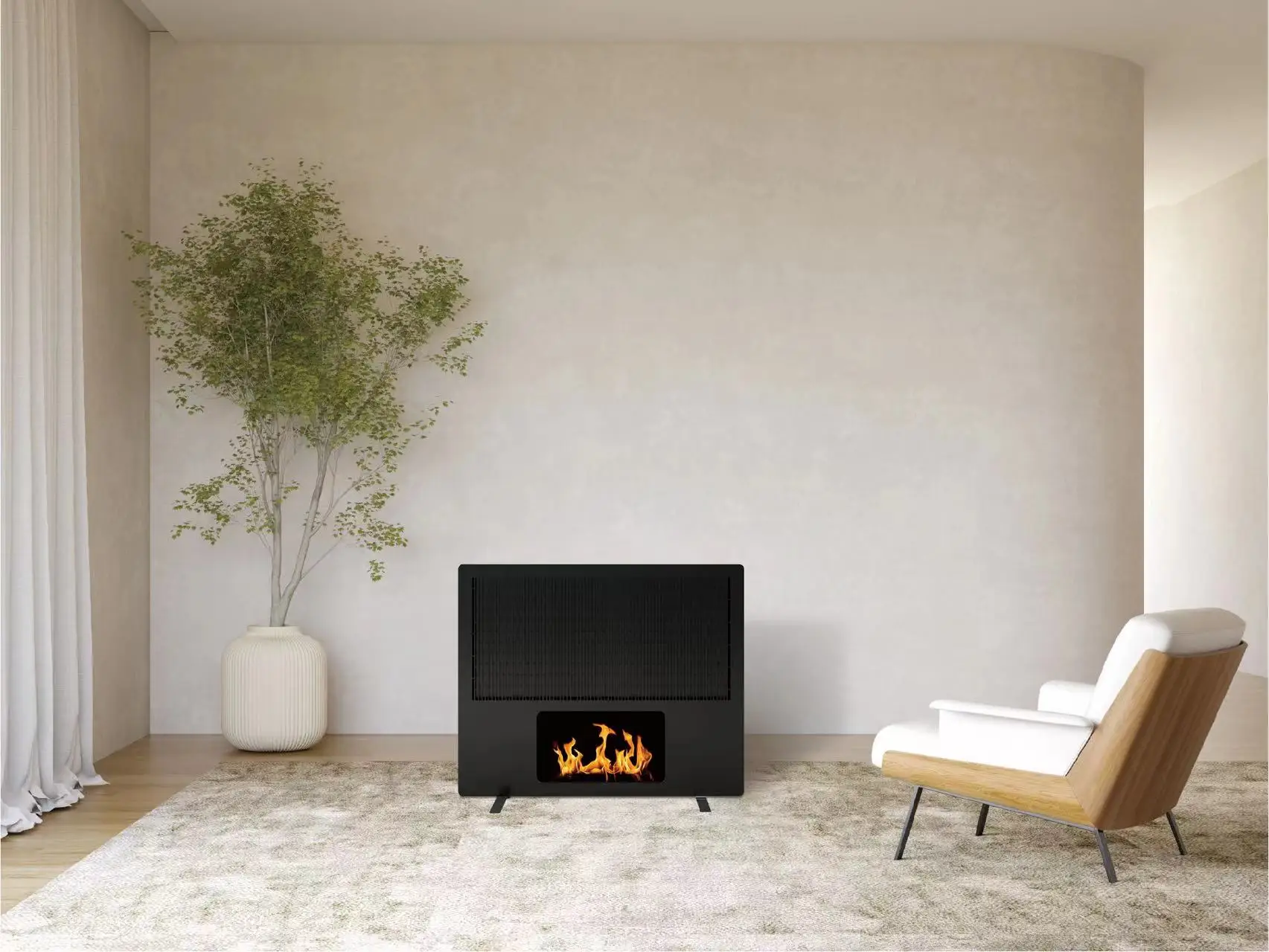 Electric Fireplace, Wall, 1700W, LED - detail 22