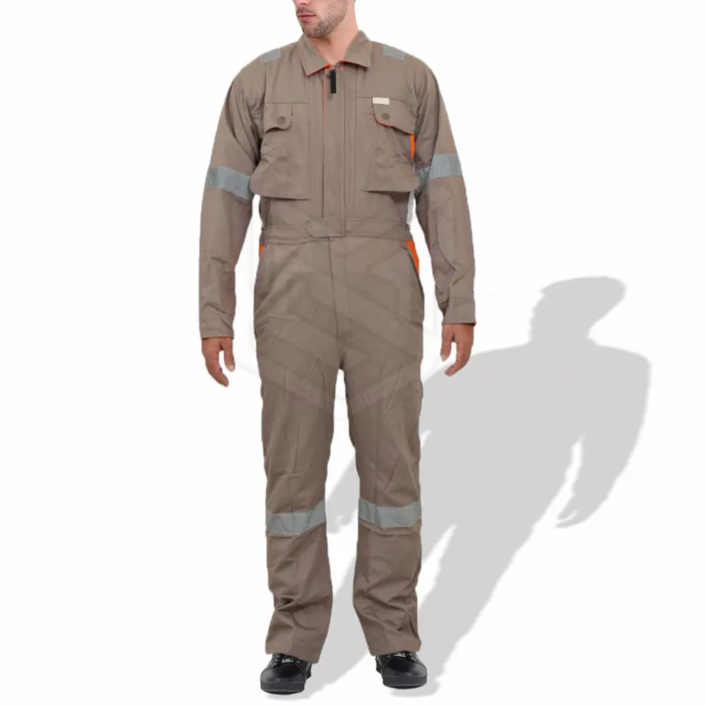 Full Body Safety Coverall Suit Breathable Working Overalls Working ...