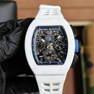 New High-quality Carbon Fiber Oval Diving Men's Mechanical Watch Fashionable Trendy Sporty Business Tourbillon Automatic Watches