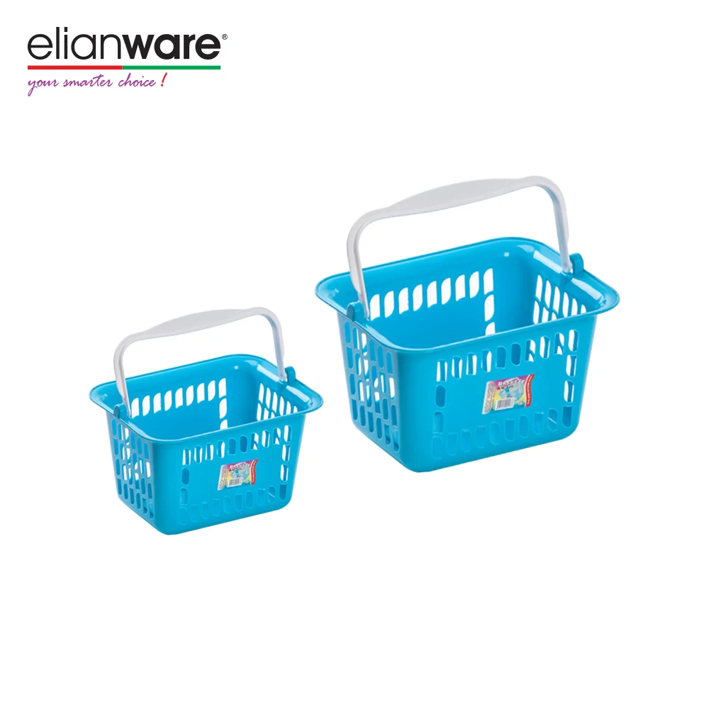 Elianware Plastic Free Shopping/picnic/laundry (s) Storage Basket With Handle Buy Plastic
