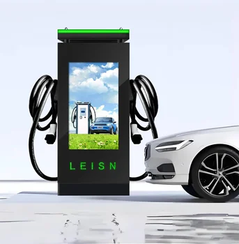 60kW Modular DC Fast Charger Dual CCS2 CHAdeMO with 49 in Media Screen