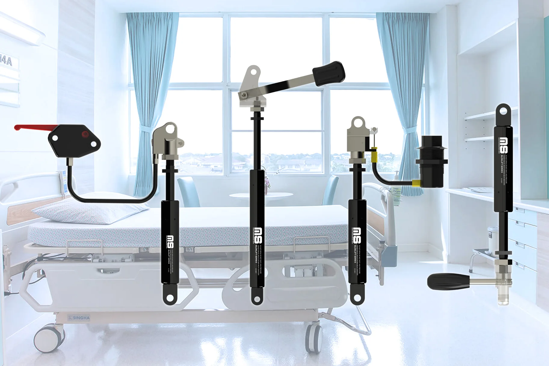 E2780269 Lockable Gas Springs 681946 Gasfeder Blockierbare Gasdruckfedern 729485 Motionstruts