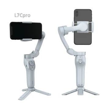 Wholesales L7Cpro Handheld Cell Phone Gimbal Stabilizer Tripod Stabilizer 360 Ai Auto Face Tracking VLOG Selfie Tripod detail image