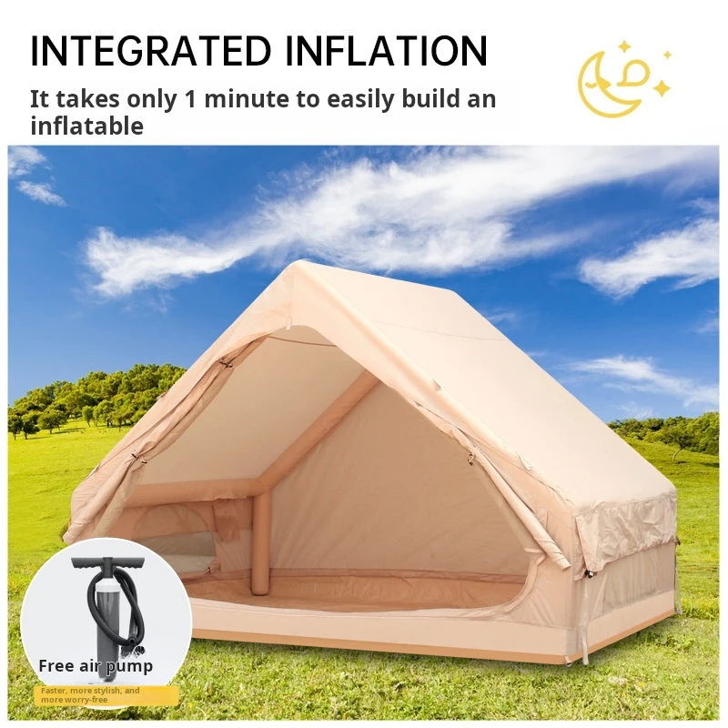 Inflatable Tent 2000mm Waterproof Tent Outsunny Pop Up Camping