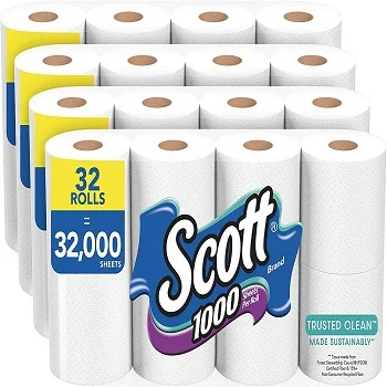 Wholesale Supply Of Scott Clean Toilet Paper 32 Rolls Septic Safe 8 ...