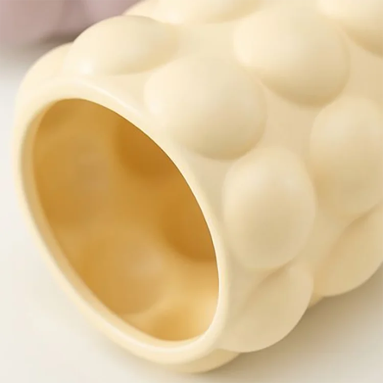 product european custom bubble jar handmade empty ceramic vessel for candlestick holder for candle making wholesale-5