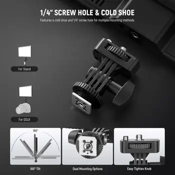 NEEWER 192 20W Ultra Thin Bi Color DSLR Camera Soft Light LED Video Light Panel with Battery product image