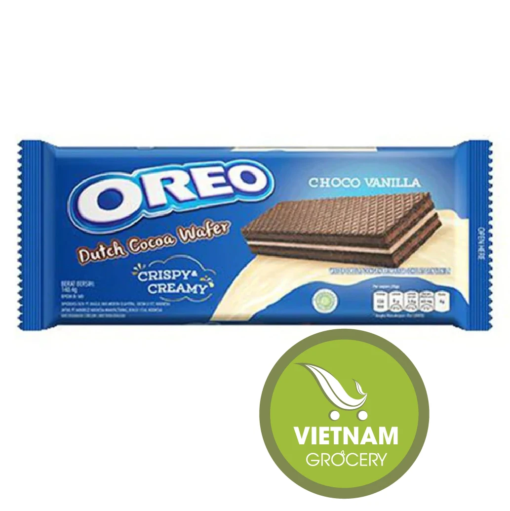 Oreo Crispy Creamy Choco Dutch Cocoa Wafer, Vanilla, 140.4 g, Blue & White Wholesale