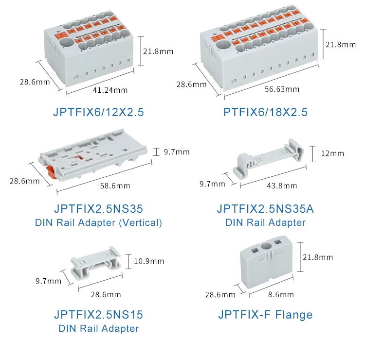 China Phoenix Distribution Block DIN Rail Adapter