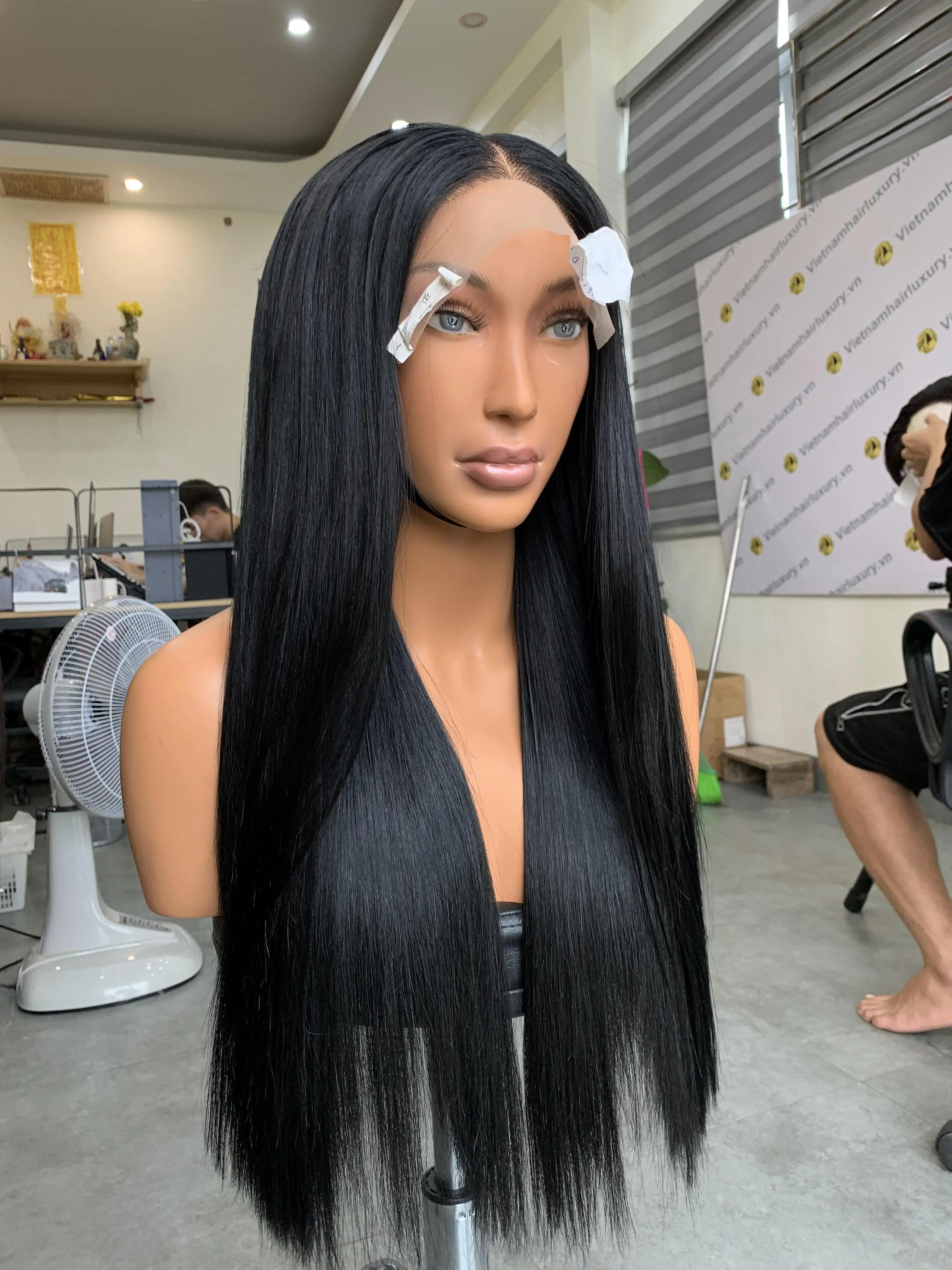 Wholesale 30 Inches Vietnamese Remy Hair HD Lace Front Glueless Wig ...