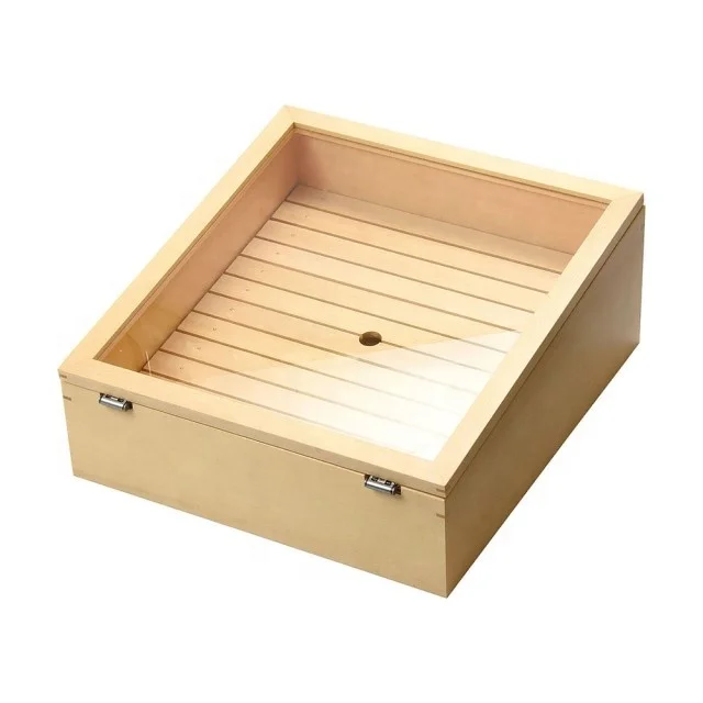 # 1 Sushi Container Base and Lid Wooden Pattern - 600/Case