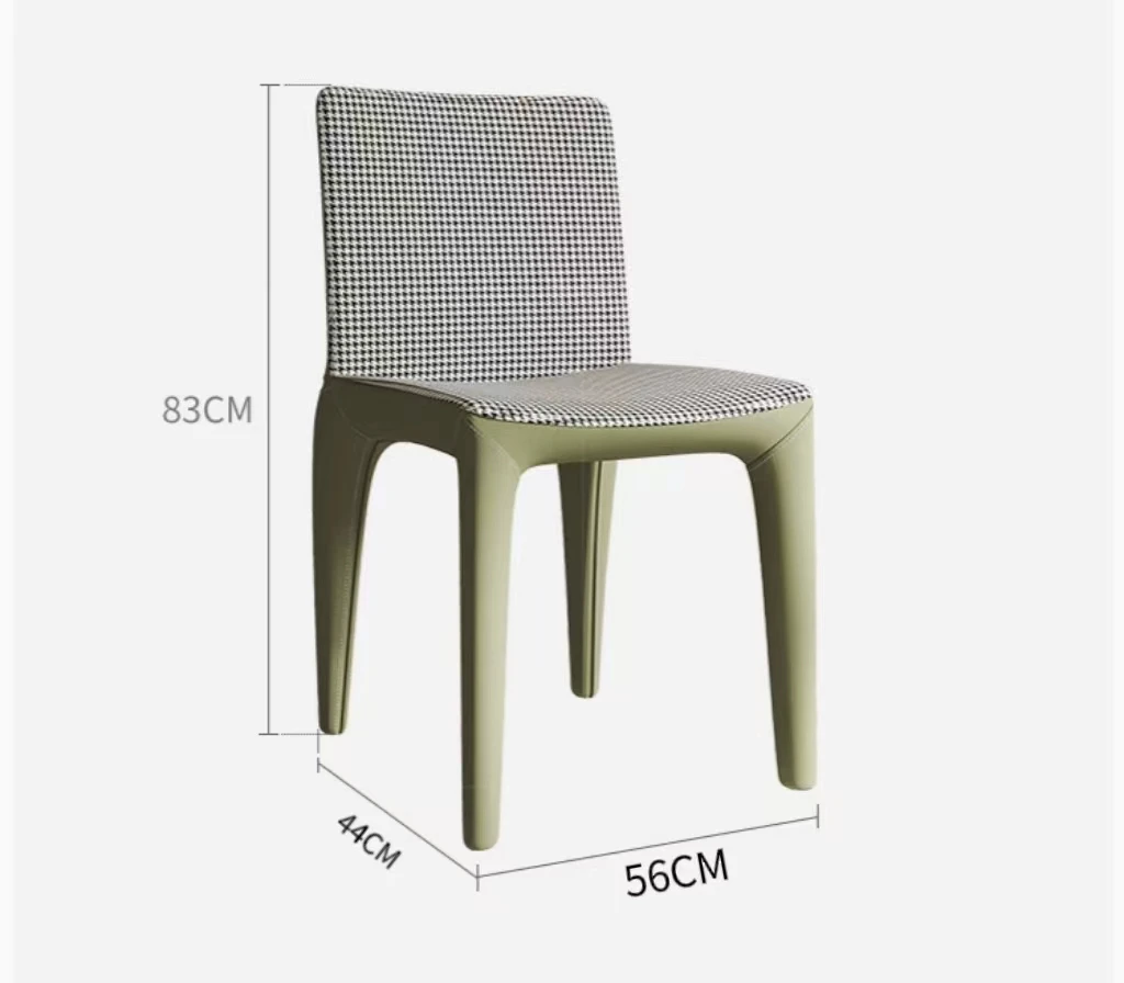 Минималистичный тканевый кожаный стул в скандинавском стиле для ресторана дома столовой обеденный из массива дерева