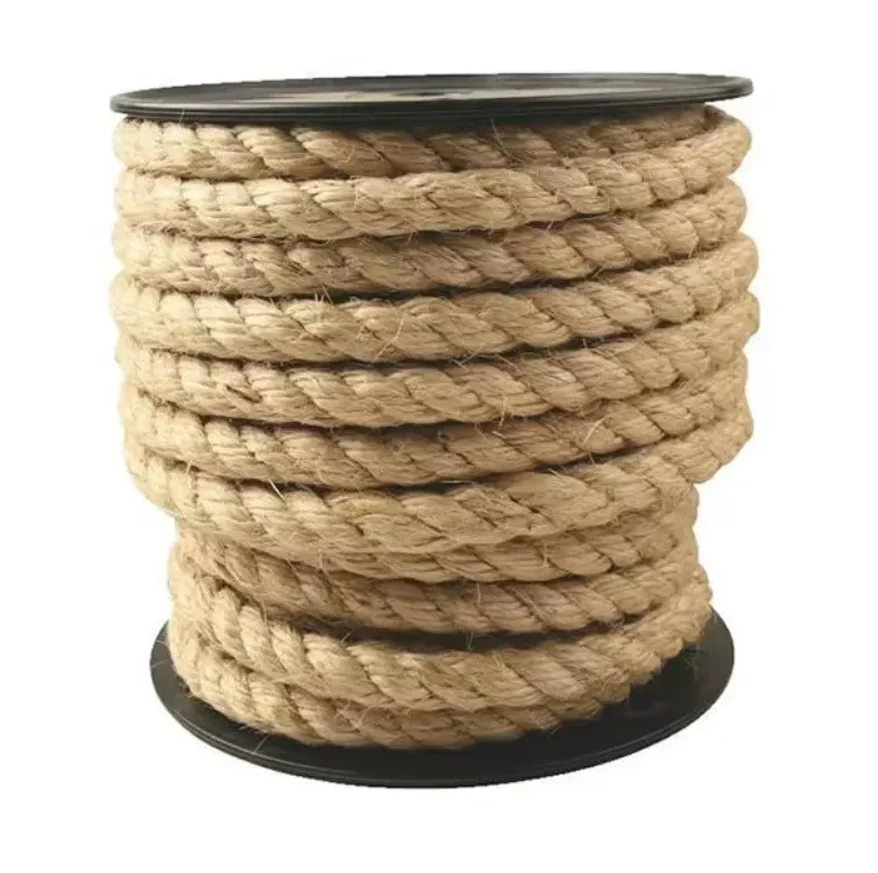 Hemp Rope Twisted Manila Jute Rope Natural Sisal Rope For Climbing Decorating Railings Tug Of