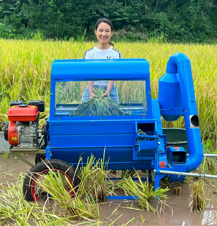 多機能小麦米脱穀機穀物脱穀機中国農業ポータブル水田脱穀機| Alibaba.com