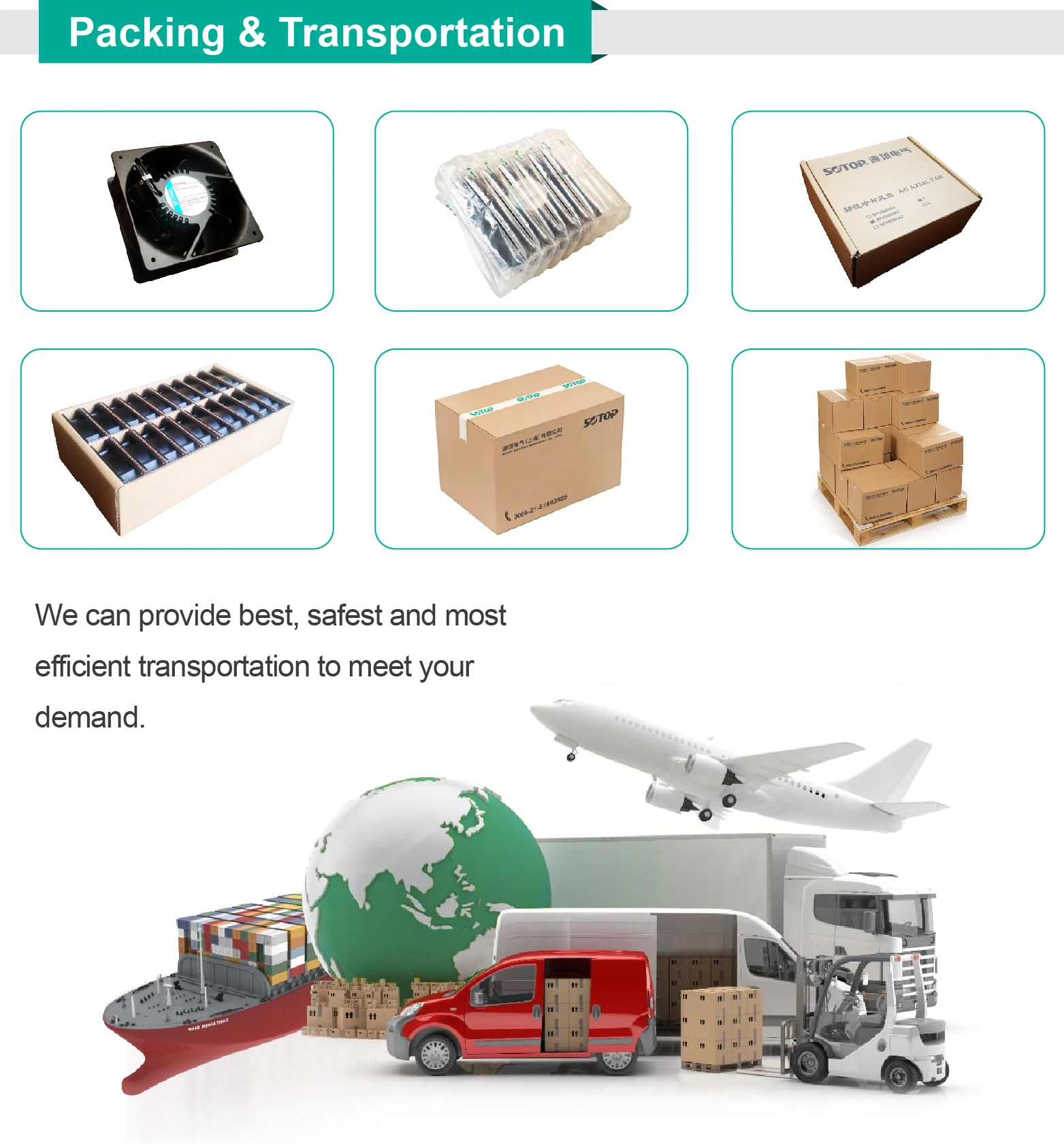 Customize Temperature Controlled Fan, SOTOP, 8038 - detail 18