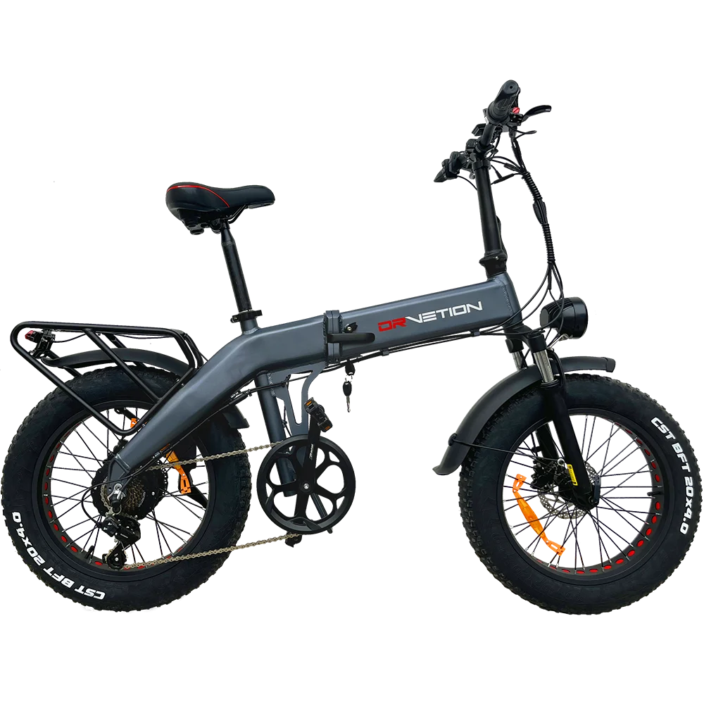 DrveTion BT20 All Terrain 20 Inch 4.0 Fat Tire Electric Road Bike 48V 10AH 750W Aluminum Frame up to 45km/h 60km Range Per Power