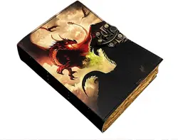 Винтажный журнал в кожаной обложке Дракон заклинание Книга теней Подземелья и Драконы подарки