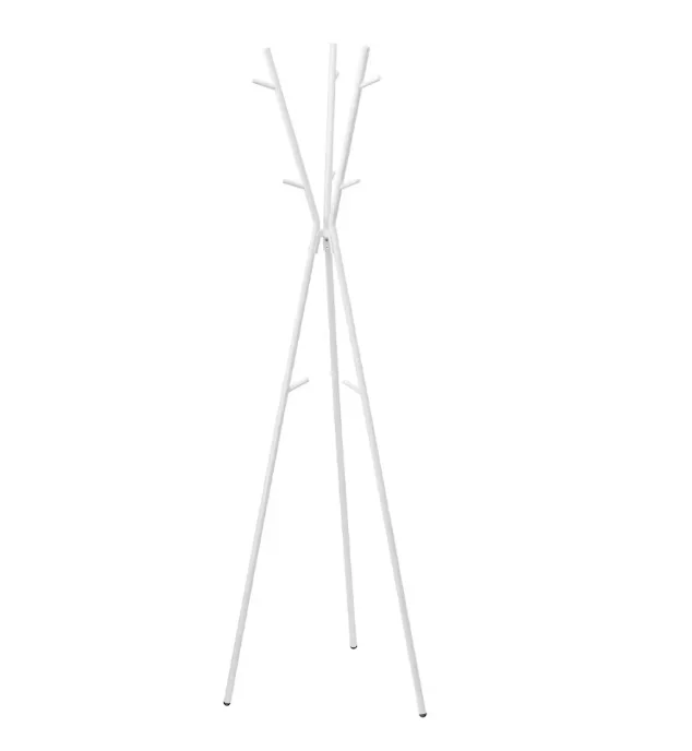 Metal Clothes Rack Stand Coat Hanger 104x152cm - WHITE