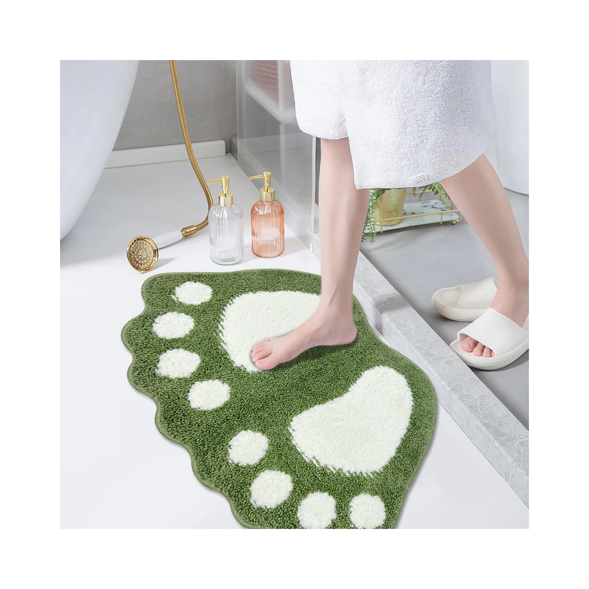 Manufacturer Custom Anti-Slip PVC Bath Mats Dust Proof and Waterproof Shower Bathroom Mat Made of Durable Polyester