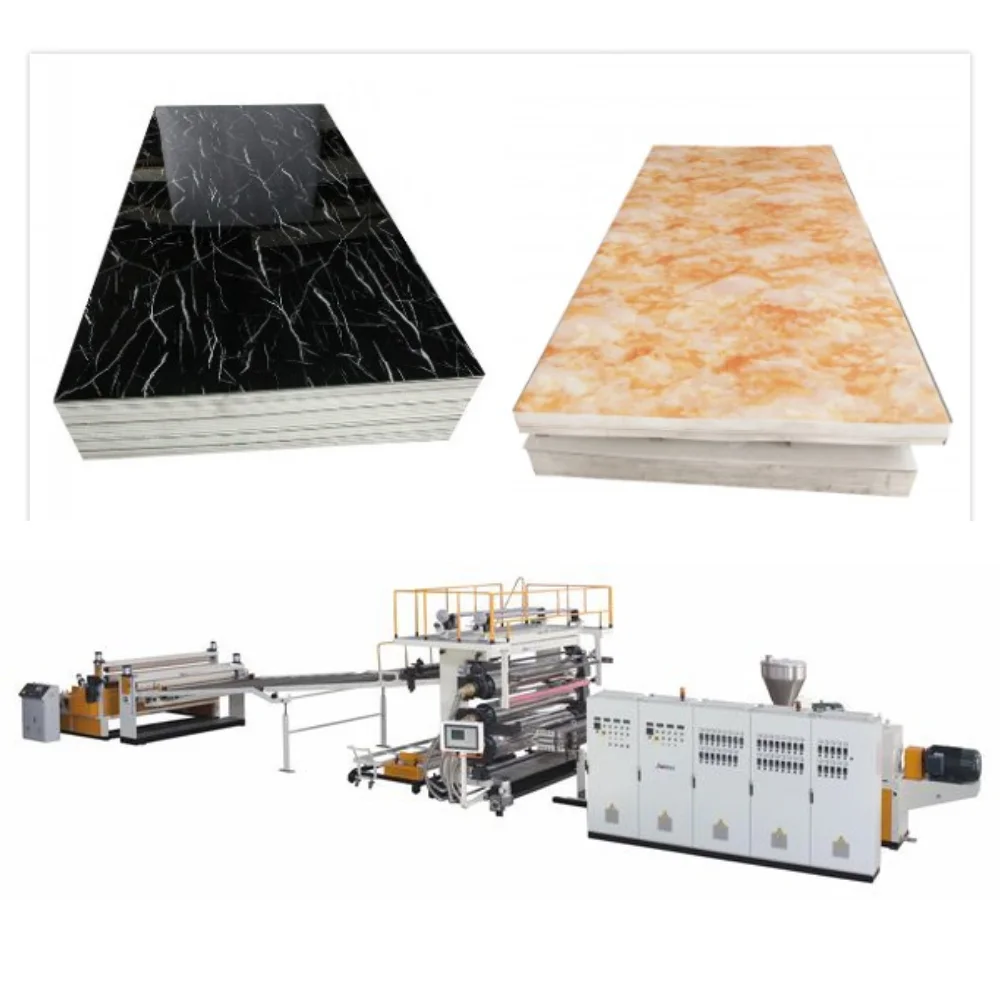 PVC marble sheet extrusion line, 80mm twin-screw