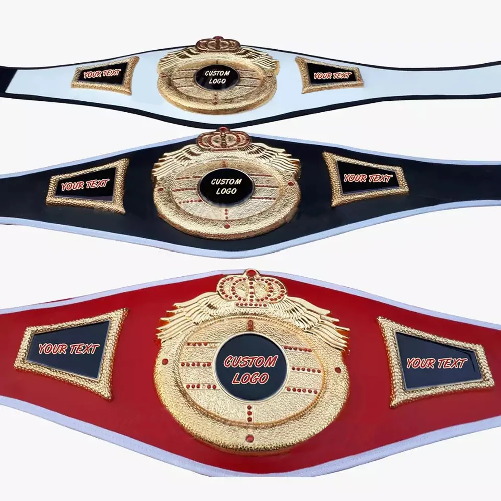 Custom Logo Boxing Championship Belt Wbc Wbo Martial Art/MMA Kick Boxing Championship Metal Plates Belt by VIKY INDUSTRIES