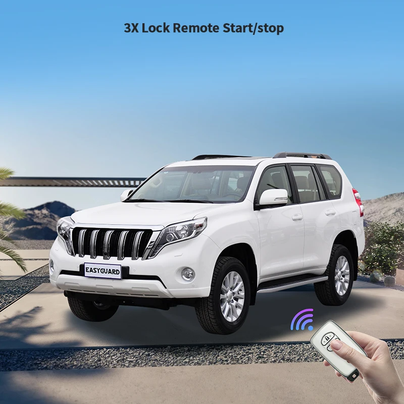 Plug and Play Remote Engine Start Kit for Toyota Prado 2010-2017 Push Button Start Gasoline Vehicle Only Remote Starter