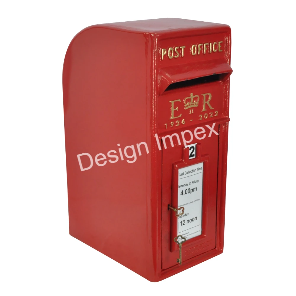 Most Trending Sheet Iron Post Box Best for Outdoor Only Buy Online Decorative Royal Style Mail/Letter Collectable Box for Street