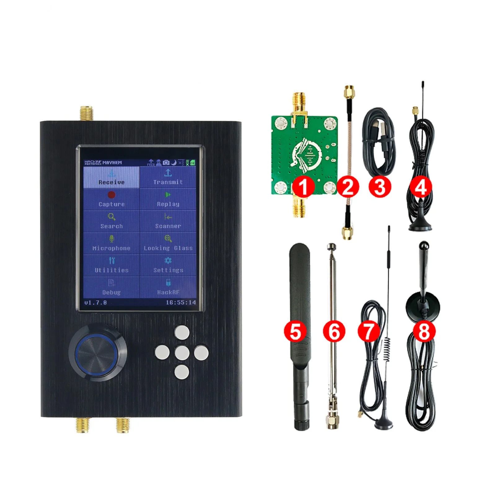 Hackrf One R9 V2.0.0 SDR Radio Receiver with Portapack H2