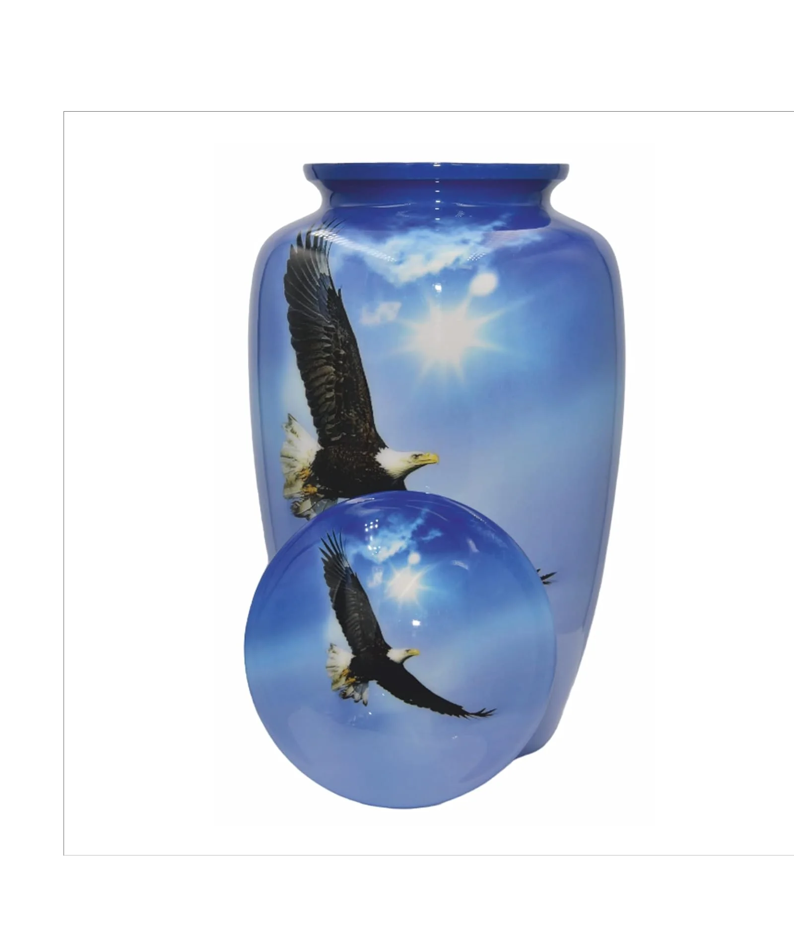 Bald Eagle Cremation Urn,Finding Freedom Flying American Eagle